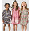 Girls Adele Dress, Hot Pink Garden Floral - Dresses - 2