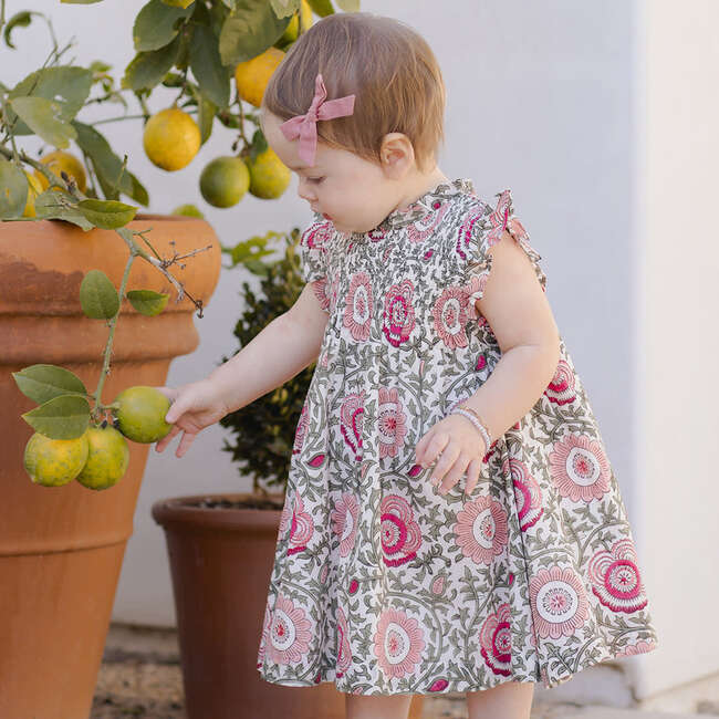 Baby Girls Stevie Dress Set, Pink Lisbon Floral - Dresses - 5