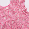 Girls Adele Dress, Hot Pink Garden Floral - Dresses - 3