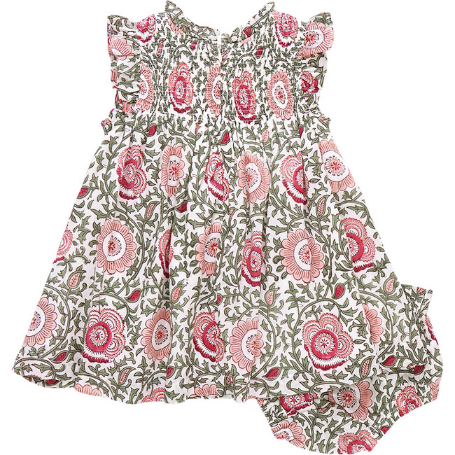 Baby Girls Stevie Dress Set, Pink Lisbon Floral - Dresses - 7