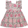 Girls Elsie Dress, Pink Lisbon Floral - Dresses - 6