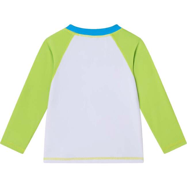 Infant Rashguard & Swim Trunk Set, Lime & Blue Breeze - Swim Trunks - 4