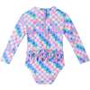 Infant Long Sleeve Rashguard & Hat Set, Hearts & Flowers - Mixed Apparel Set - 5