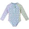 Infant Long Sleeve Rashguard & Scrunchie Set, Floral - Mixed Apparel Set - 4