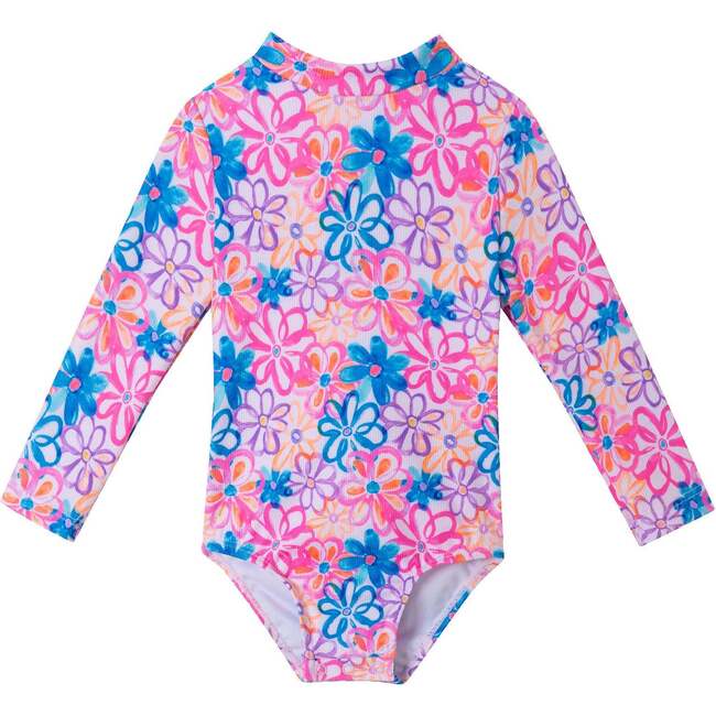 Infant Long Sleeve Rashguard & Hat Set, Floral Fun - Mixed Apparel Set - 5