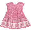 Girls Adele Dress, Hot Pink Garden Floral - Dresses - 6