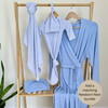 Mommy Robe, Solid Blue - Robes - 2