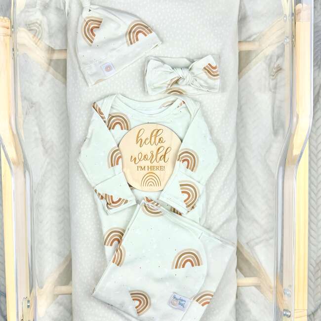 Boho Rainbows - Bamboo Newborn Nest - Mixed Apparel Set - 2