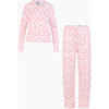 Women's Olivia Pajama Set, Lots of Hearts - Pajamas - 1 - thumbnail