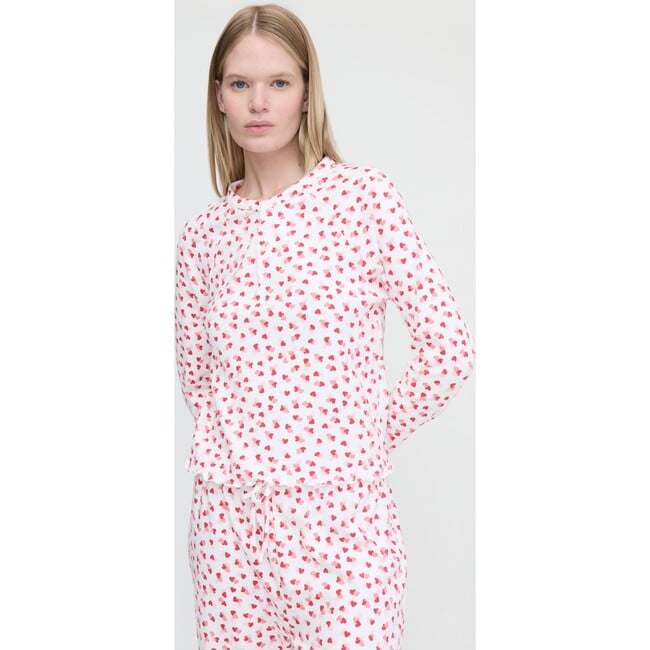 Women's Olivia Pajama Set, Lots of Hearts - Pajamas - 2