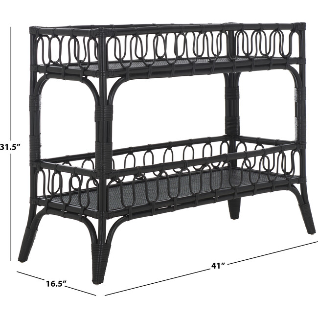 Isaiah 2-Tier Storage Unit, Black - Storage - 3