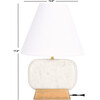 Naira 17-Inch Table Lamp, White Marble & Natural - Lighting - 3