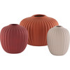 Jacie Ceramic Vase, Assorted Red (Set Of 3) - Accents - 1 - thumbnail