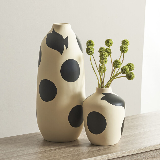 Tahleah, Ceramic Vase, Cream & Black (Set Of 2) - Accents - 2