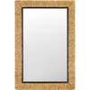 Amelda, 24.41-Inch Mirror, Natural & Black - Mirrors - 1 - thumbnail