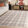 Oxford Plaids 304 Medium Rectangle Rug, Light Grey & Grey - Rugs - 2