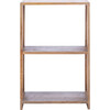 Phoenix 2-Shelf Etagere, Natural & Golden Brown - Storage - 1 - thumbnail