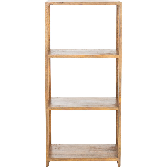 Phoenix 3-Shelf Etagere, Natural & Golden Brown - Storage - 1