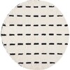 Casablanca 705 Round Rug, Black & Ivory - Rugs - 1 - thumbnail