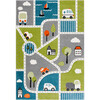 Carousel Kids 193 Medium Rectangle-1 Rug, Green & Grey - Rugs - 1 - thumbnail