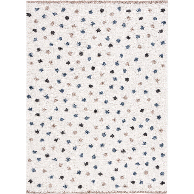 Calico 102 Medium Rectangle Shag, Ivory & Taupe - Rugs - 1