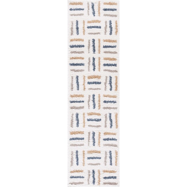 Calico 112 Runner Shag, Ivory & Gold - Rugs - 1