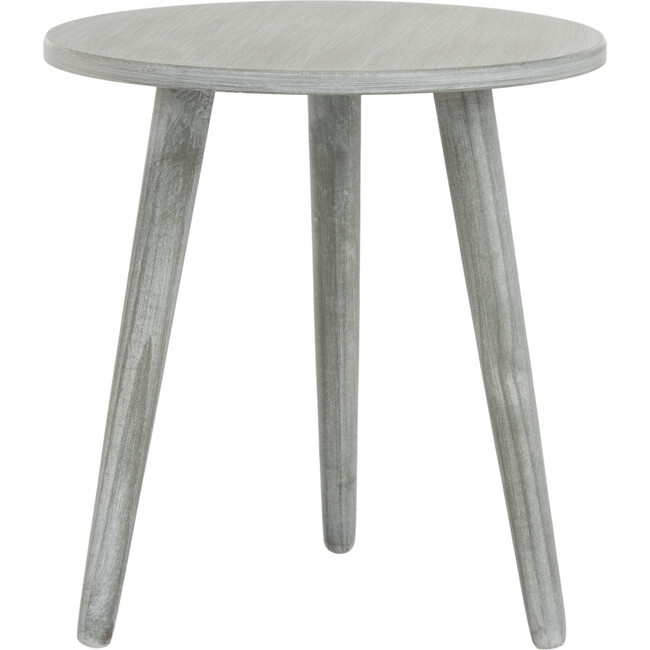 Orion Round Accent Table, Slate & Grey