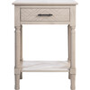 Peyton 1-Drawer Accent Table, Greige - Accent Tables - 1 - thumbnail