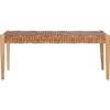 Bandelier Bench, Light Honey & Natural - Accent Seating - 1 - thumbnail