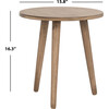 Orion Round Accent Table, Light Brown - Accent Tables - 3