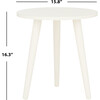 Orion Round Accent Table, Vintage White - Accent Tables - 3