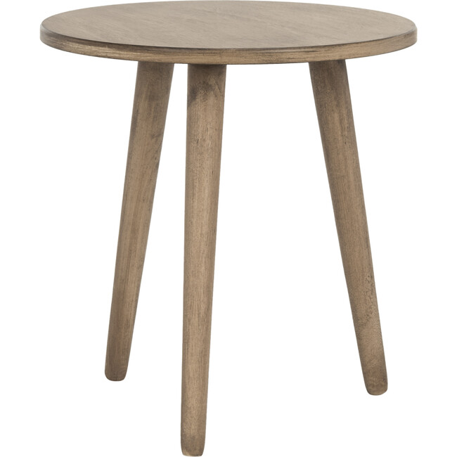 Orion Round Accent Table, Light Brown - Accent Tables - 7