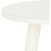 Orion Round Accent Table, Vintage White - Accent Tables - 6