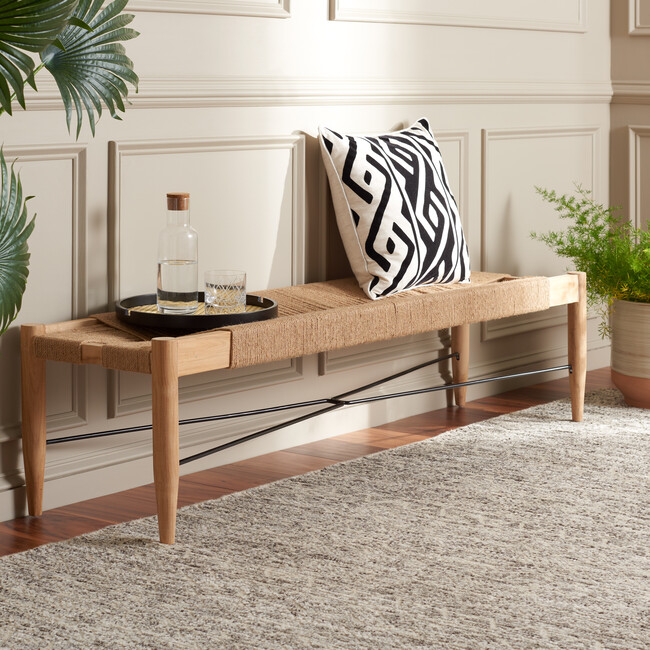 Arcana Jute Bench, Natural & Natural - Accent Seating - 2