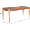 Bandelier Bench, Light Honey & Natural - Accent Seating - 3