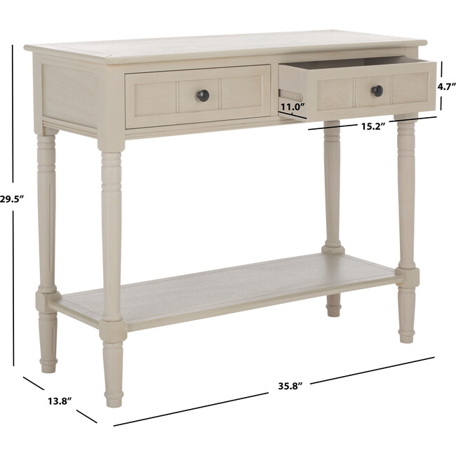 Samantha Console, Vintage Grey - Accent Tables - 3