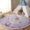 Carousel Kids 120 Large Round Rug, Purple - Rugs - 2