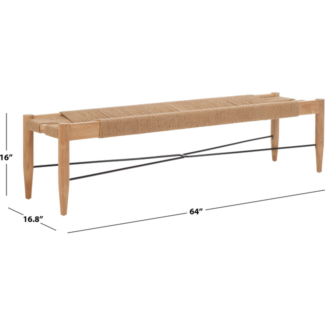 Arcana Jute Bench, Natural & Natural - Accent Seating - 3