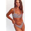 Women's Rani Bikini Top, Cocoa Stripe - Two Pieces - 1 - thumbnail