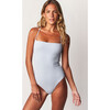 Women's Luna One Piece, Light Blue (wavy ribbed) - One Pieces - 1 - thumbnail