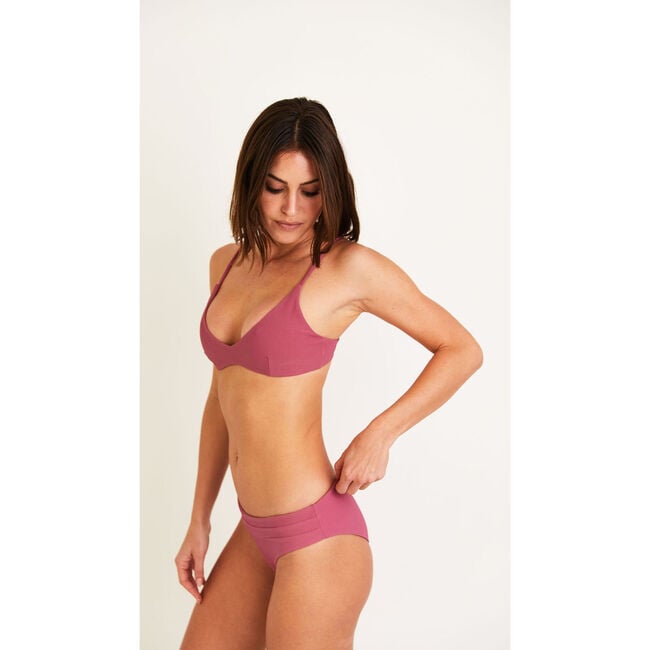 Women's Jessa Bikini Bottom, Orchid (ribbed) - Two Pieces - 2