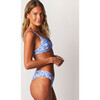 Women's Lila Bikini Bottom, Blue Blooms - Two Pieces - 2