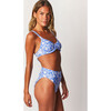 Women's Zoe Bikini Bottom, Blue Blooms - Two Pieces - 2