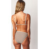 Women's Mona Bikini Top, Cocoa Stripe - Two Pieces - 2