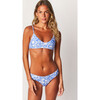 Women's Lila Bikini Bottom, Blue Blooms - Two Pieces - 3