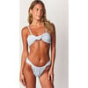 Women's Hana Bikini Top, Light Blue (wavy ribbed) - Two Pieces - 1 - thumbnail