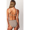 Women's Farah Bikini Bottom, Cocoa Stripe - Two Pieces - 1 - thumbnail