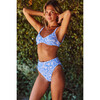 Women's Zoe Bikini Bottom, Blue Blooms - Two Pieces - 5