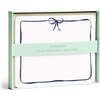 Set of 8 Flat Notecards, Navy Bow - Paper Goods - 1 - thumbnail