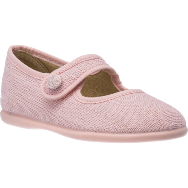 Linen Mary Jane, Pink - Mary Janes - 1